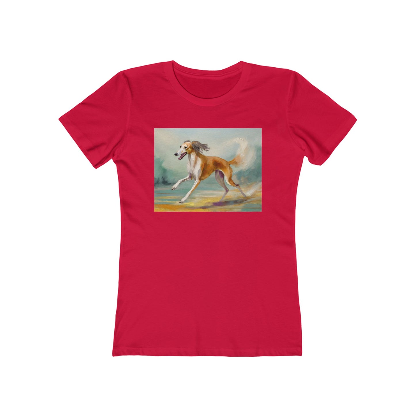 Saluki Women's Slim Fitted Ringspun Cotton Tee