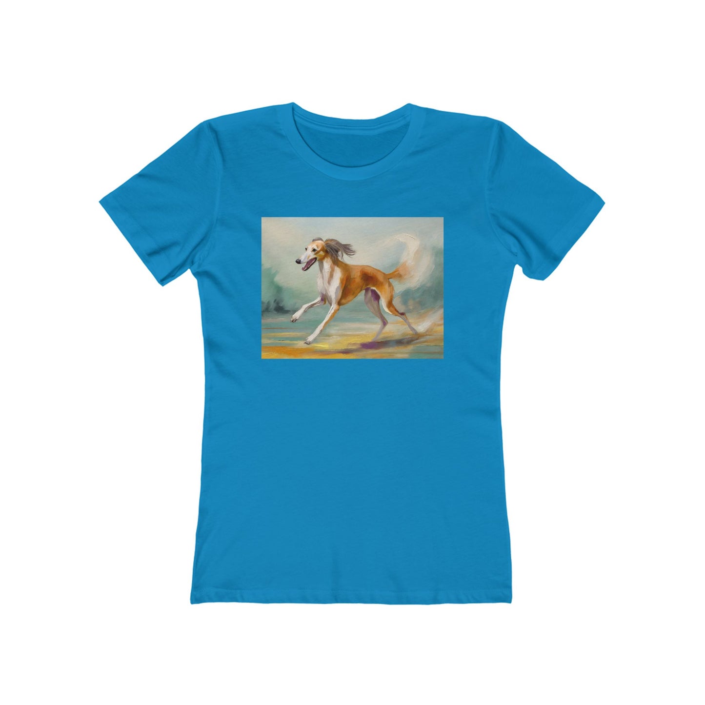 Saluki Women's Slim Fitted Ringspun Cotton Tee