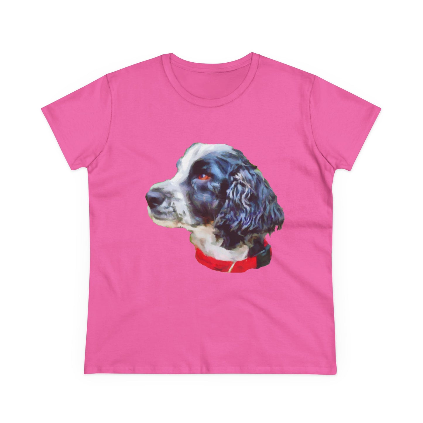 English Cocker Spaniel 'Tango' Women's Midweight Cotton Tee