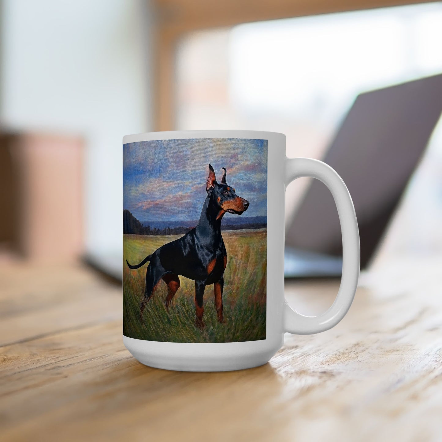 Doberman Pinscher #2 Ceramic Mug - 11oz & 15oz