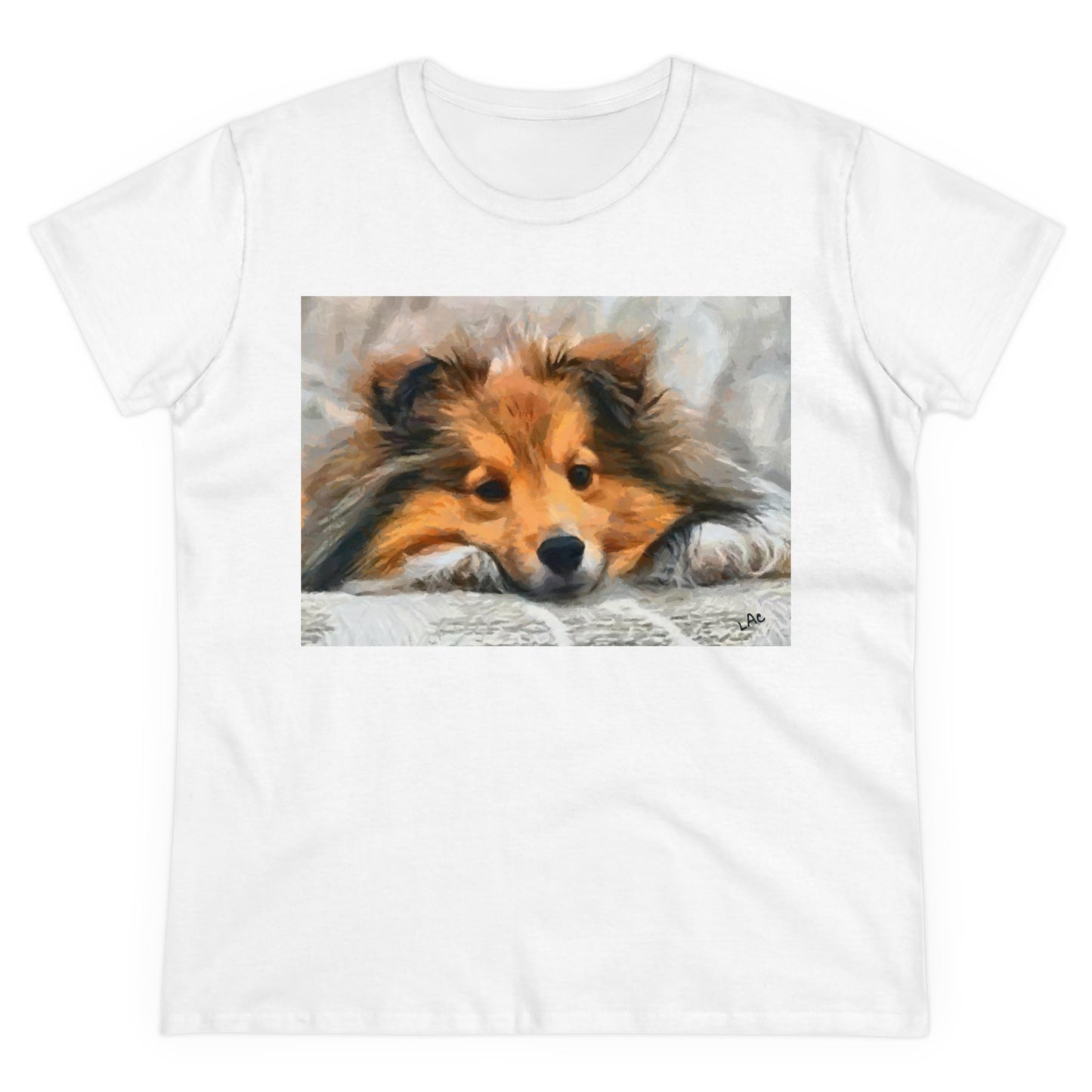 Sheltie 'Shetland Sheepdog' Women's Midweight Cotton Tee