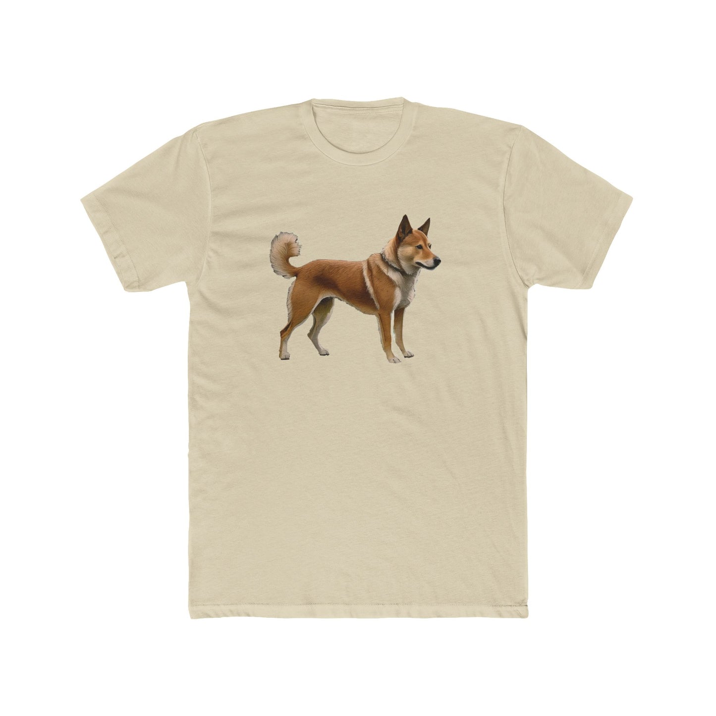 Shikoku - Japanese Hunting Dog - Men's Fitted Cotton Crew Tee
