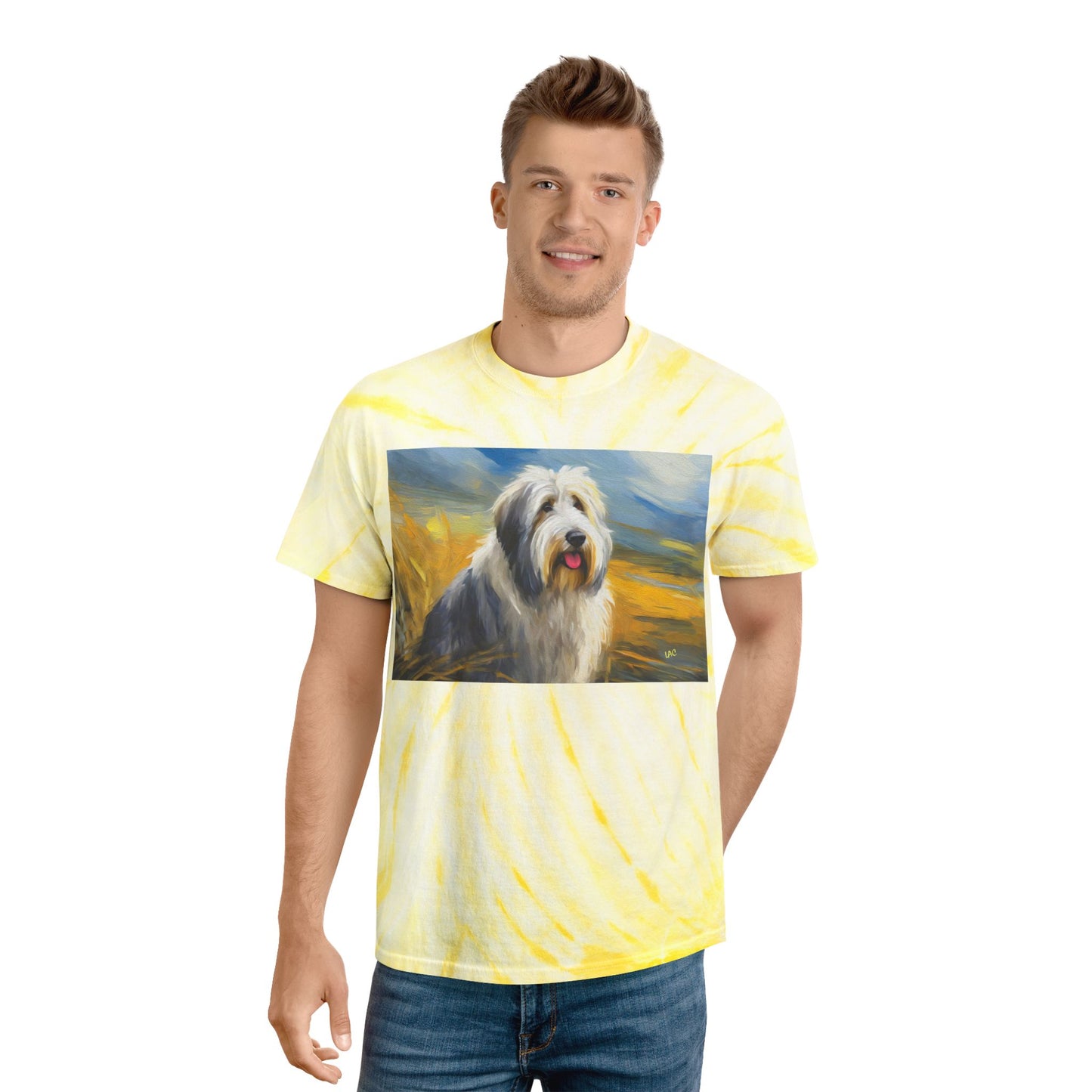 Old English Sheepdog Classic Tie-Dye Tee, Cyclone