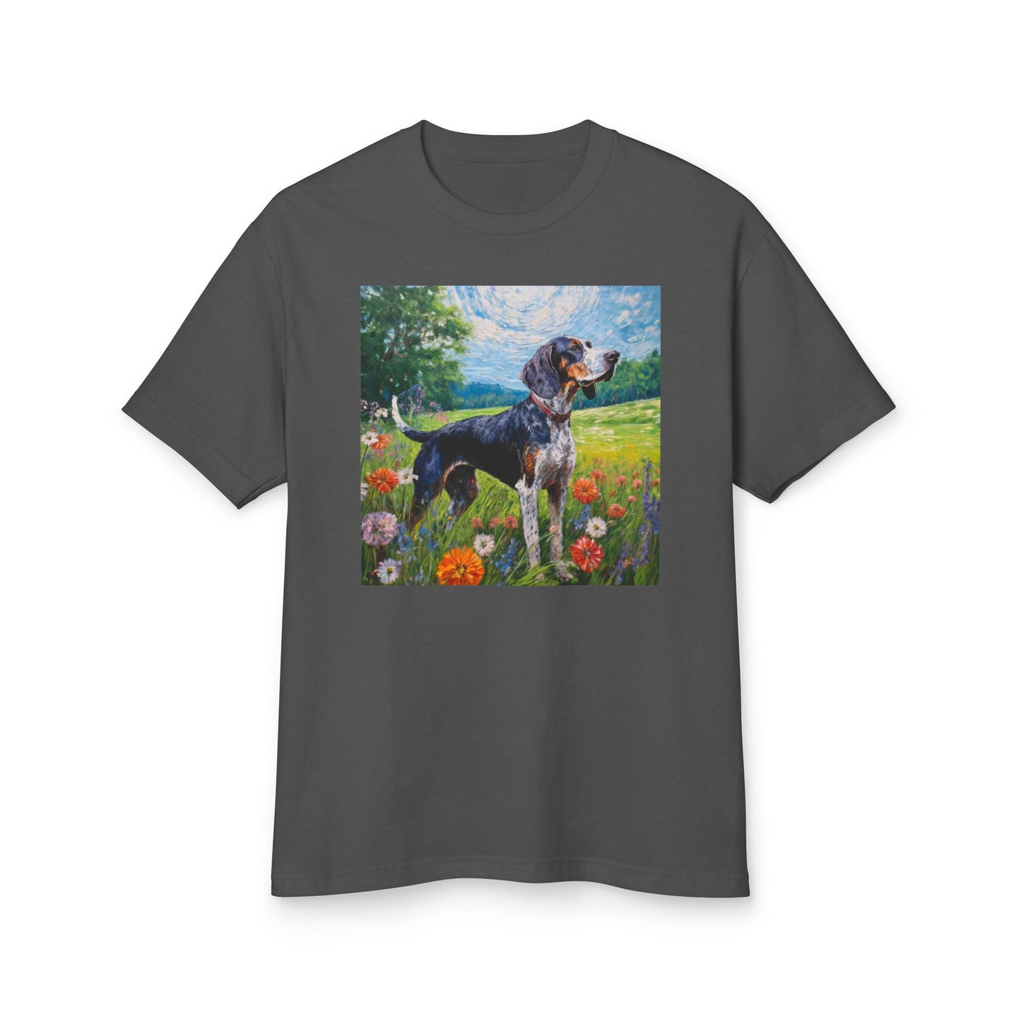Bluetick Coonhound Unisex Relaxed Fit Heavyweight Tee