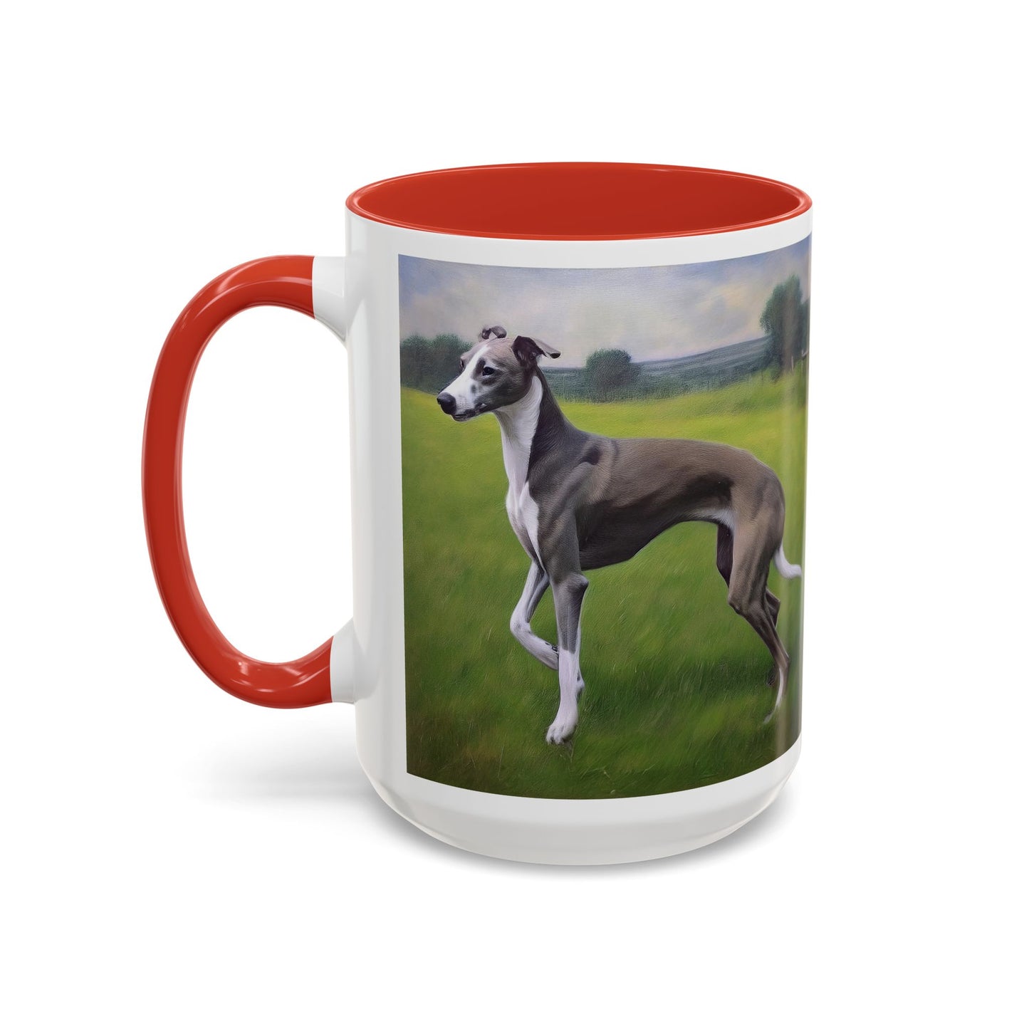 Greyhound Ceramic Accent Coffee Mug - Stylish Sipping Companion