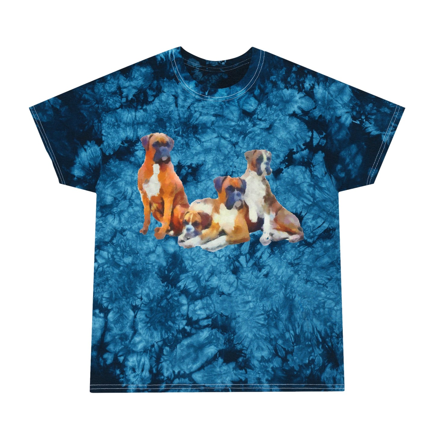 Boxer Quartet Unisex Cotton Tie-Dye Tee, Crystal