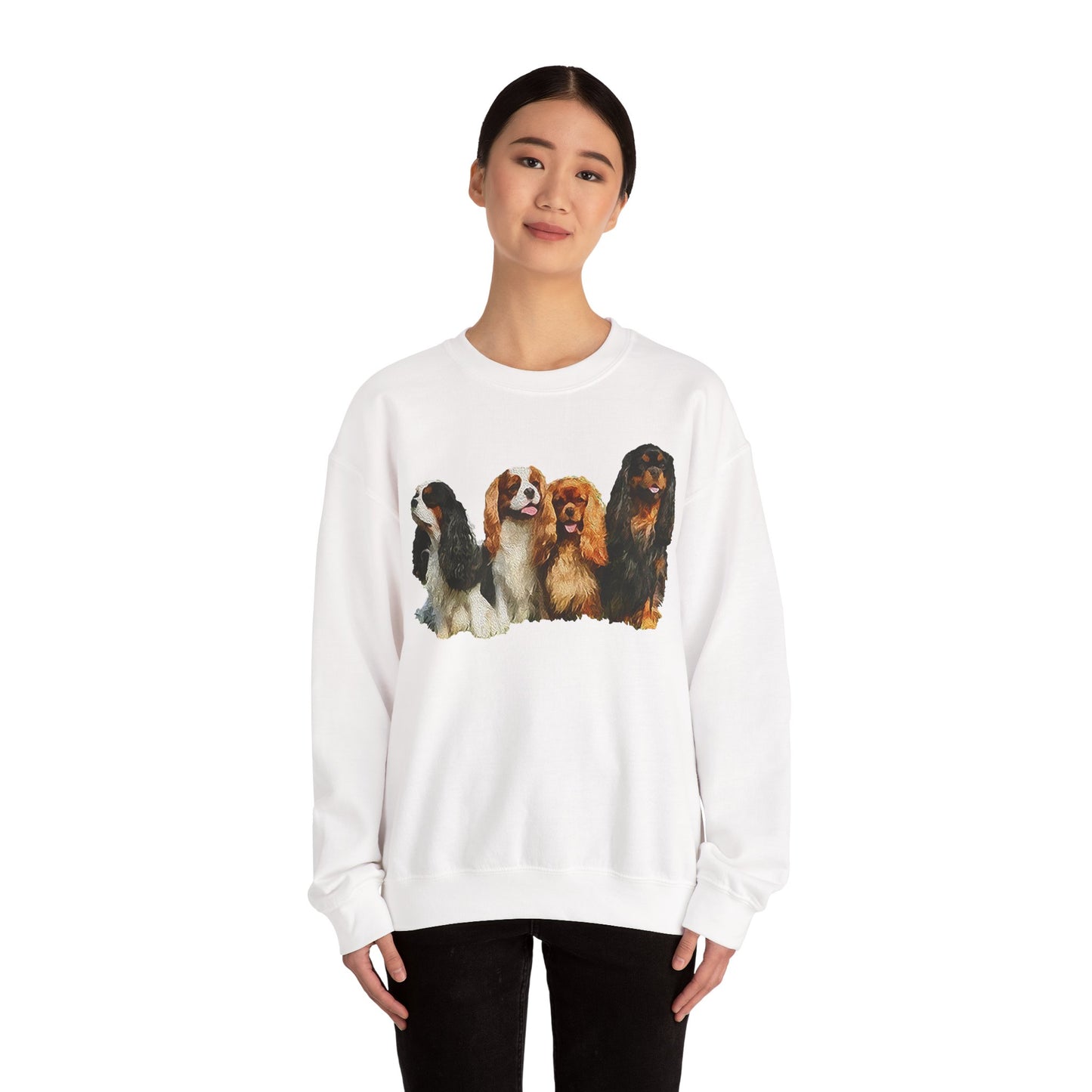 Cozy King Charles Spaniels 'Cavalier Club' Unisex Crewneck Sweatshirt