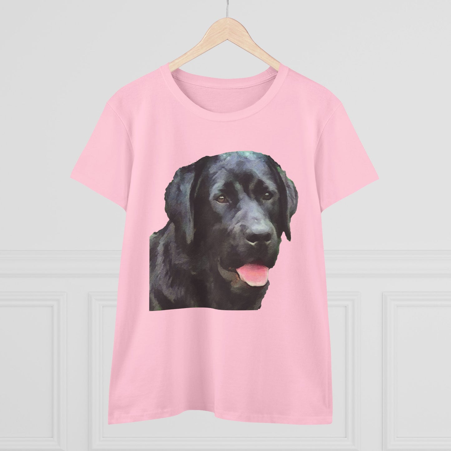 Black Lab 'Rizzo' - Labrador Retriever Women's Midweight Cotton Tee