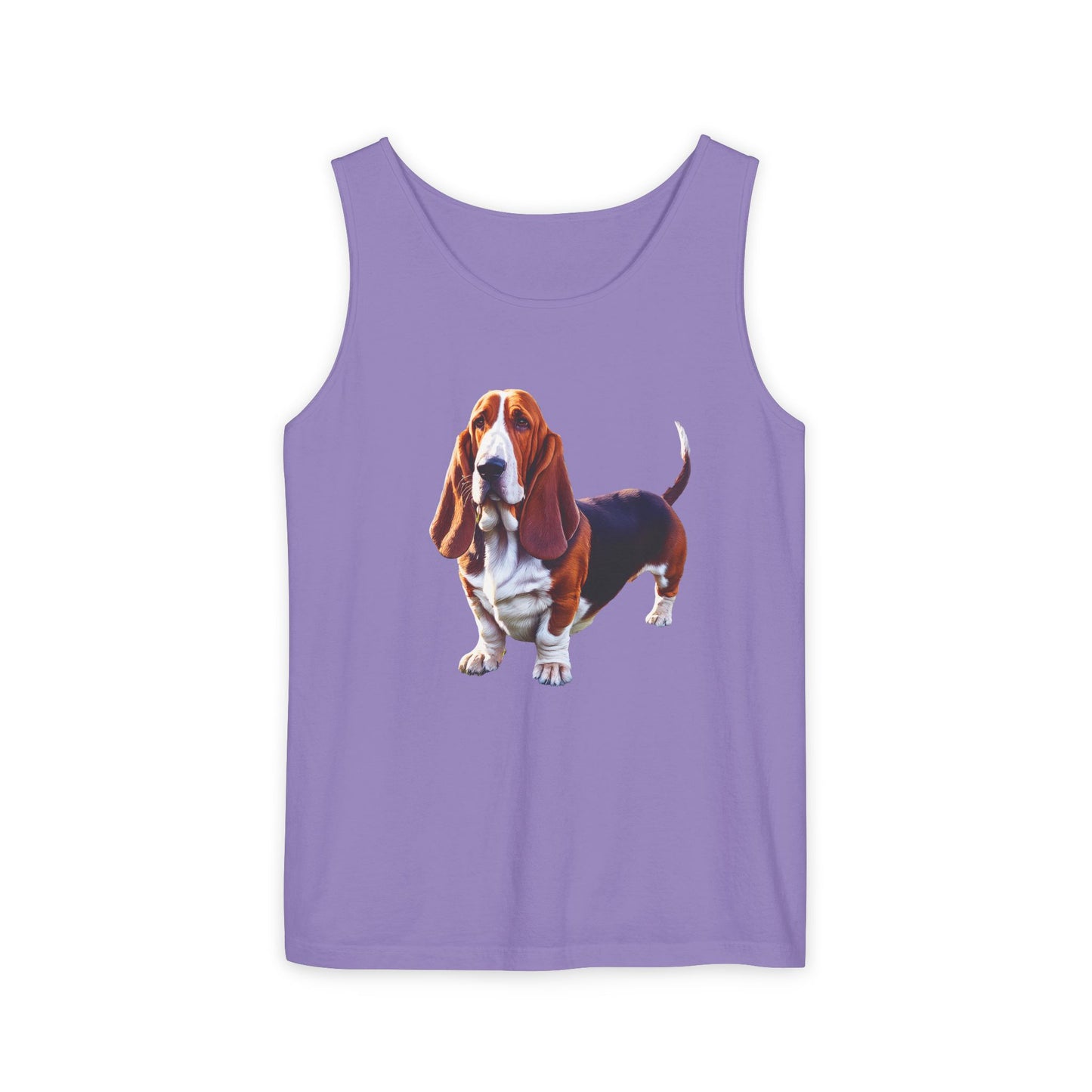 Basset Hound Unisex Relaxed Fit Garment-Dyed Tank Top
