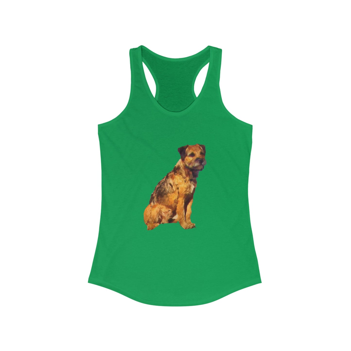 Border Terrier 'Andrew' Women's Racerback Tank