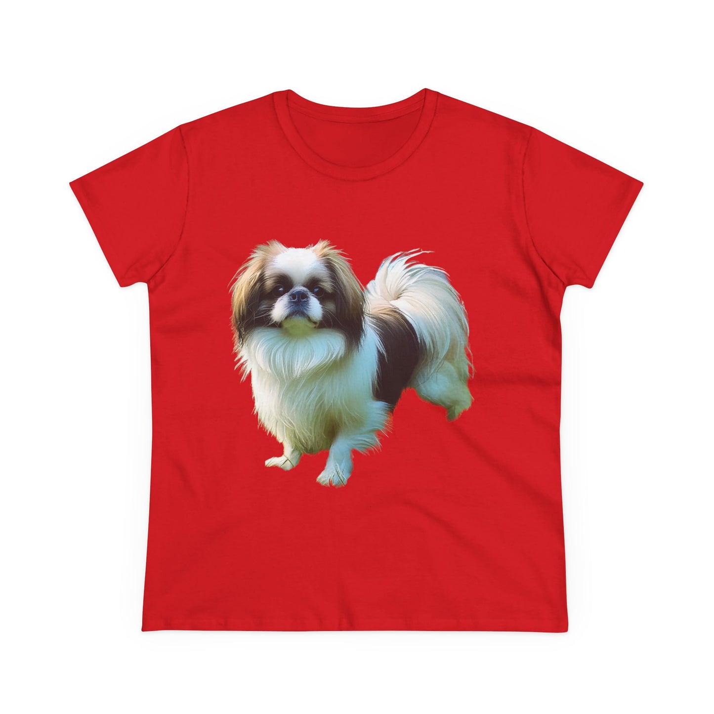 Japanese Chin Women's Midweight Cotton Tee