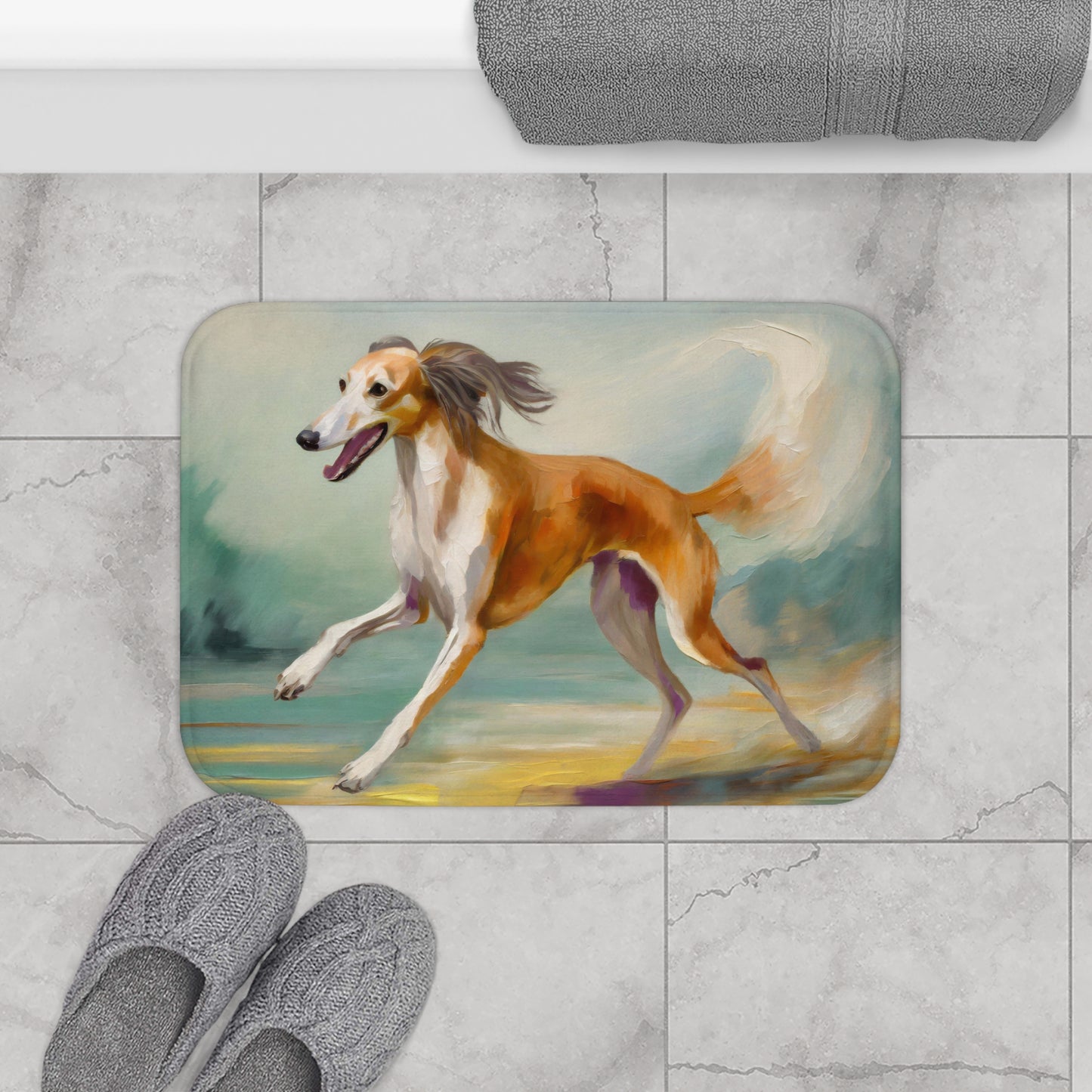 Saluki Bathroom Rug Mat: A Touch of Elegance