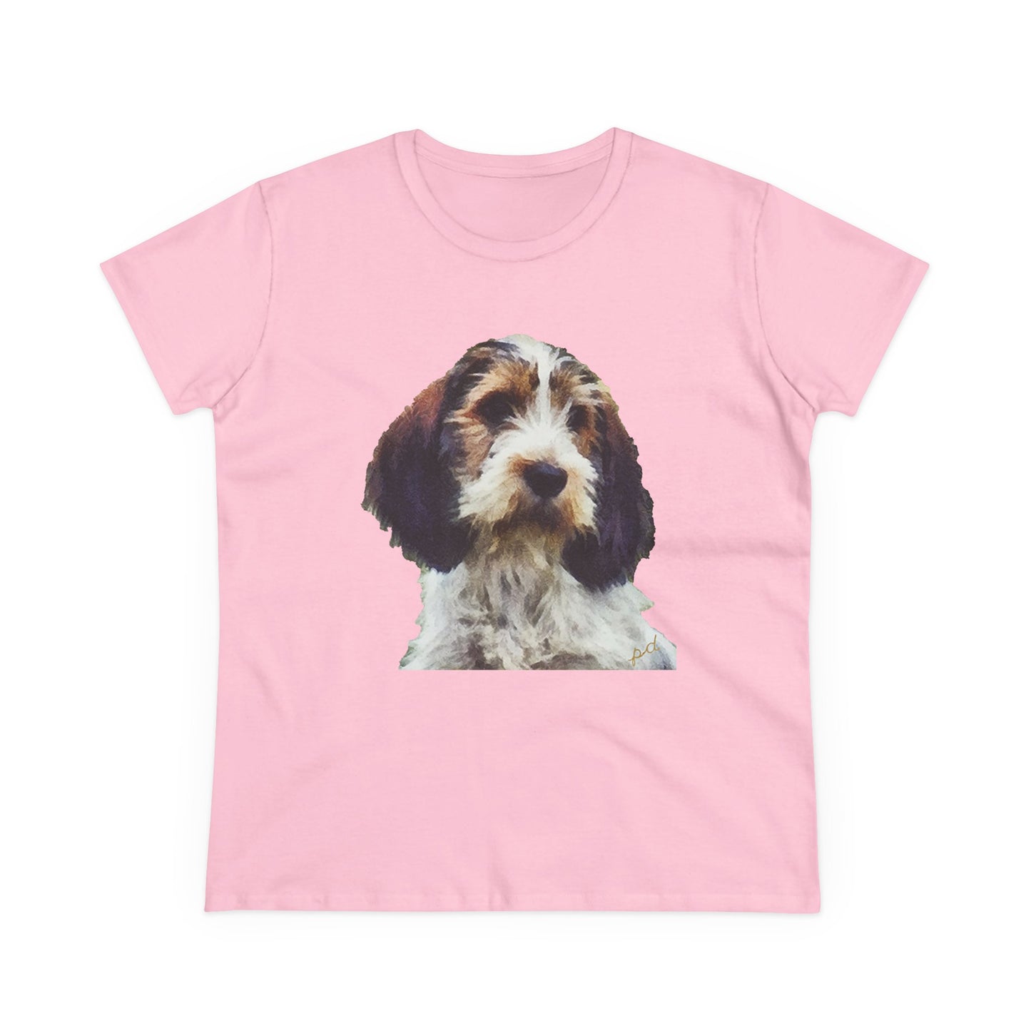 Petit Basset Griffon Vendeen Women's Midweight Cotton Tee