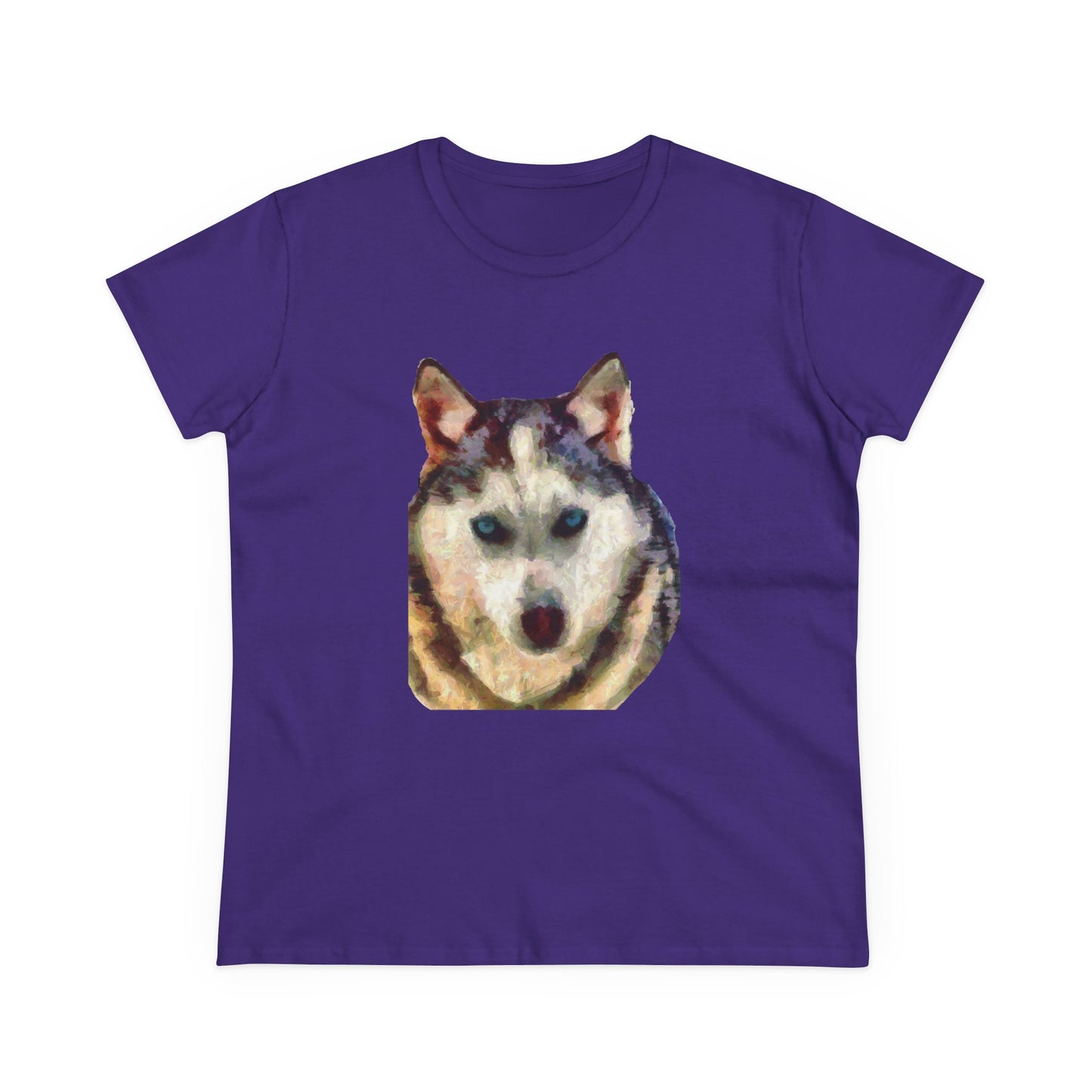 Siberian Husky "Sacha" Women's Midweight Cotton Tee