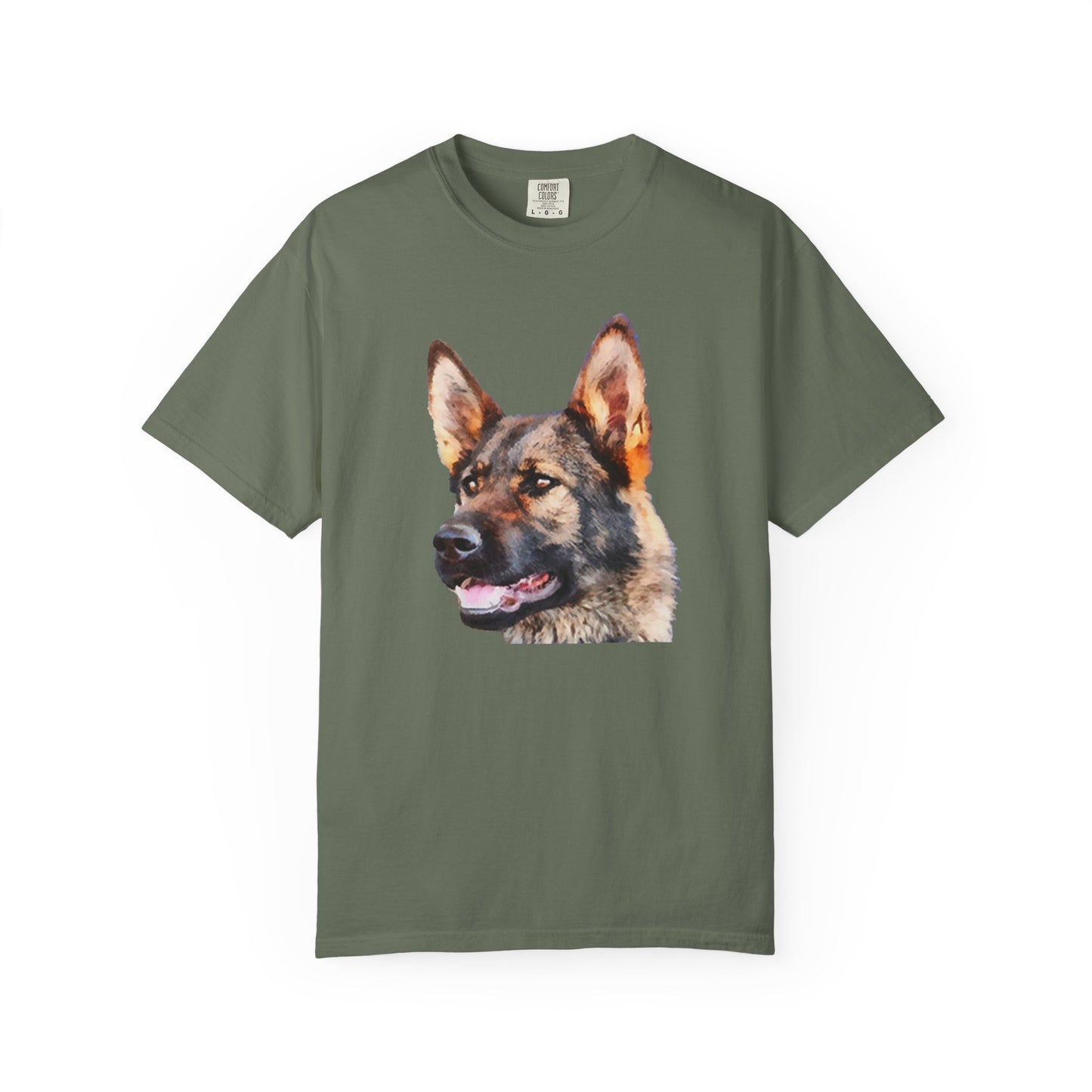 German Shepherd 'Hans' Unisex Relaxed Fit Garment-Dyed T-shirt