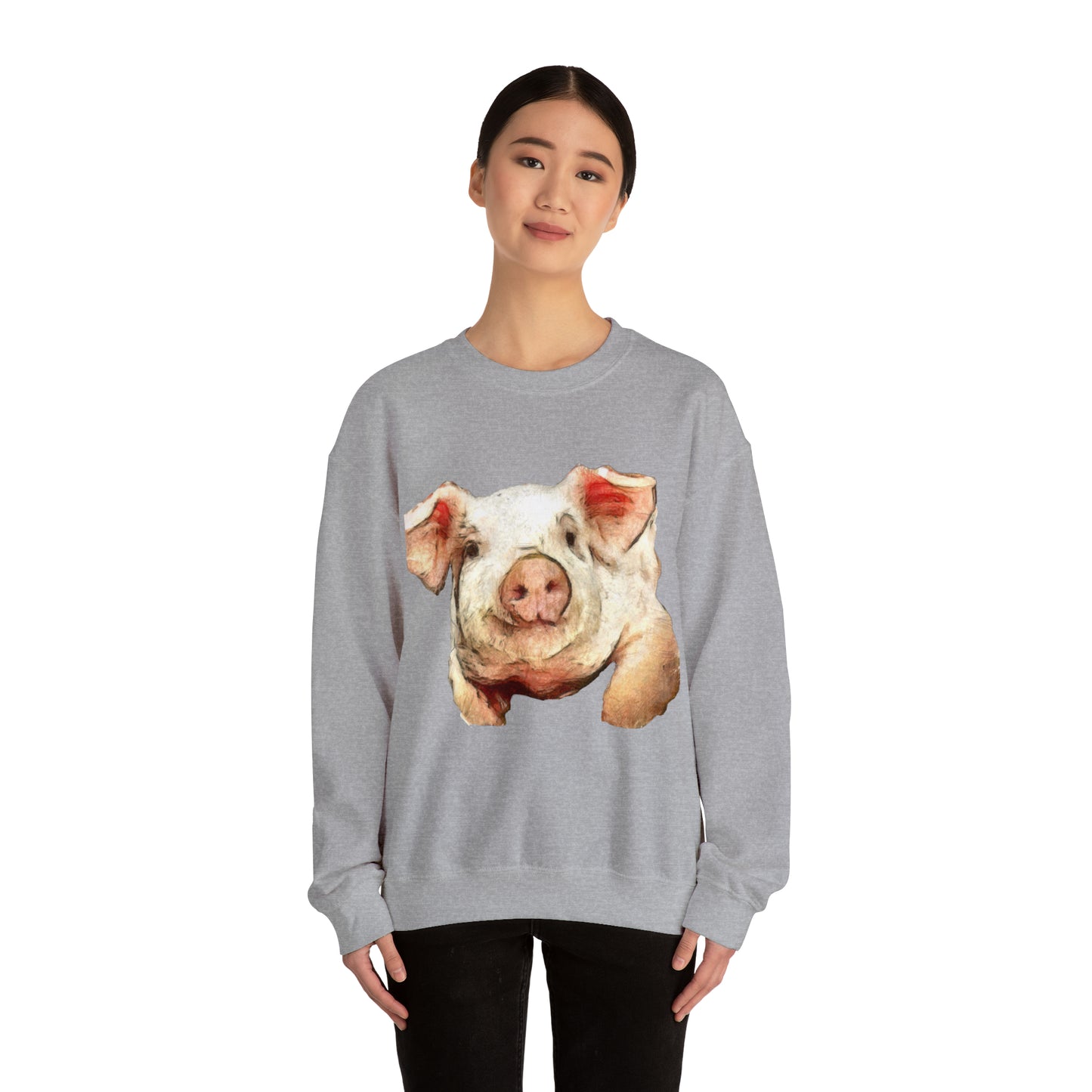 Pig 'Petunia' Unisex 50/50 Crewneck Sweatshirt
