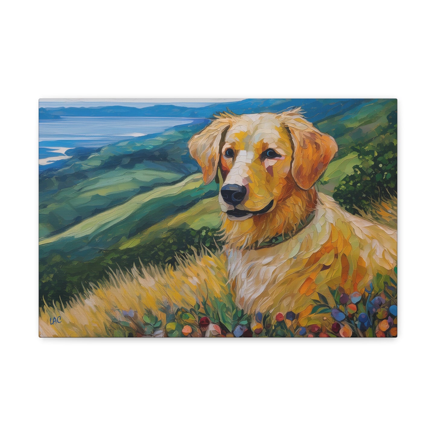 Enchanting Golden Retriever Puppy Canvas Art