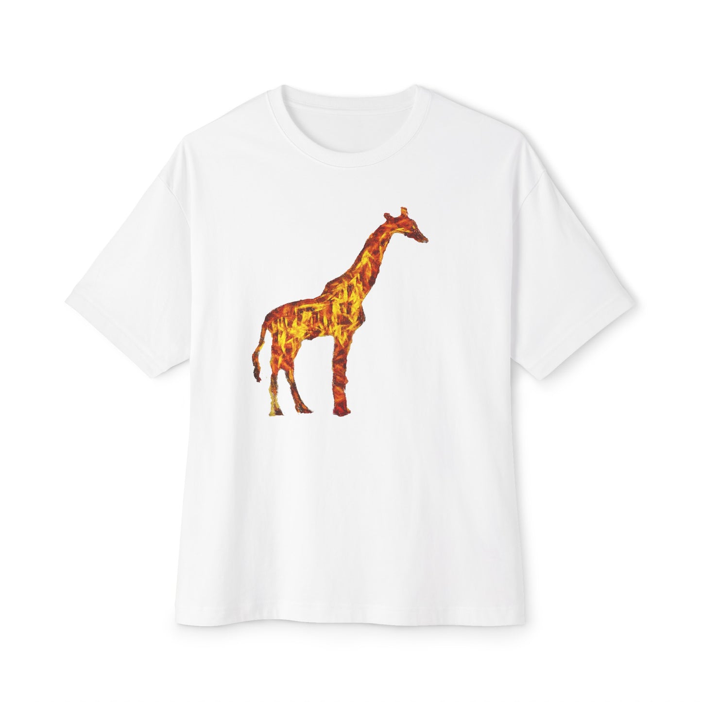 Giraffe Unisex Oversized Ringspun Cotton Boxy T-Shirt