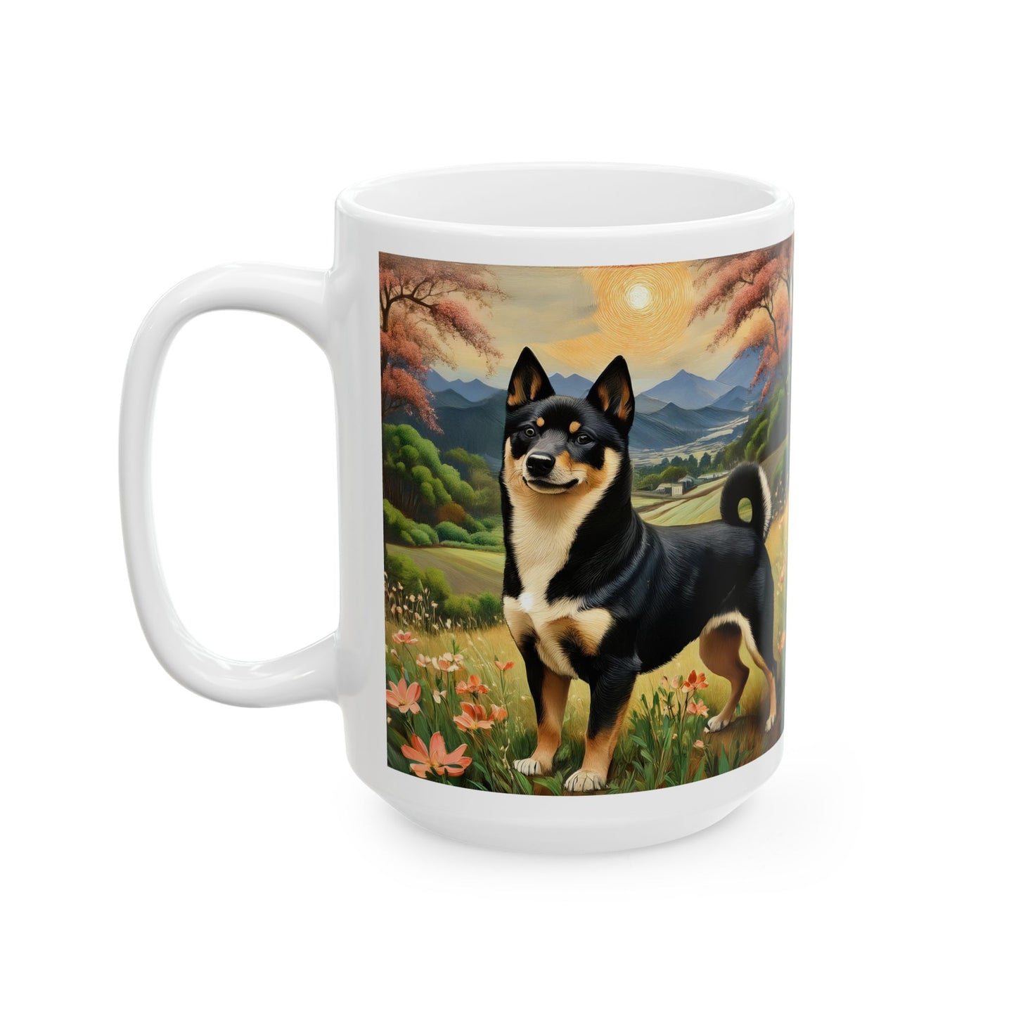 Shiba Inu - Black & Tan -- Ceramic Mug, (11oz, 15oz)