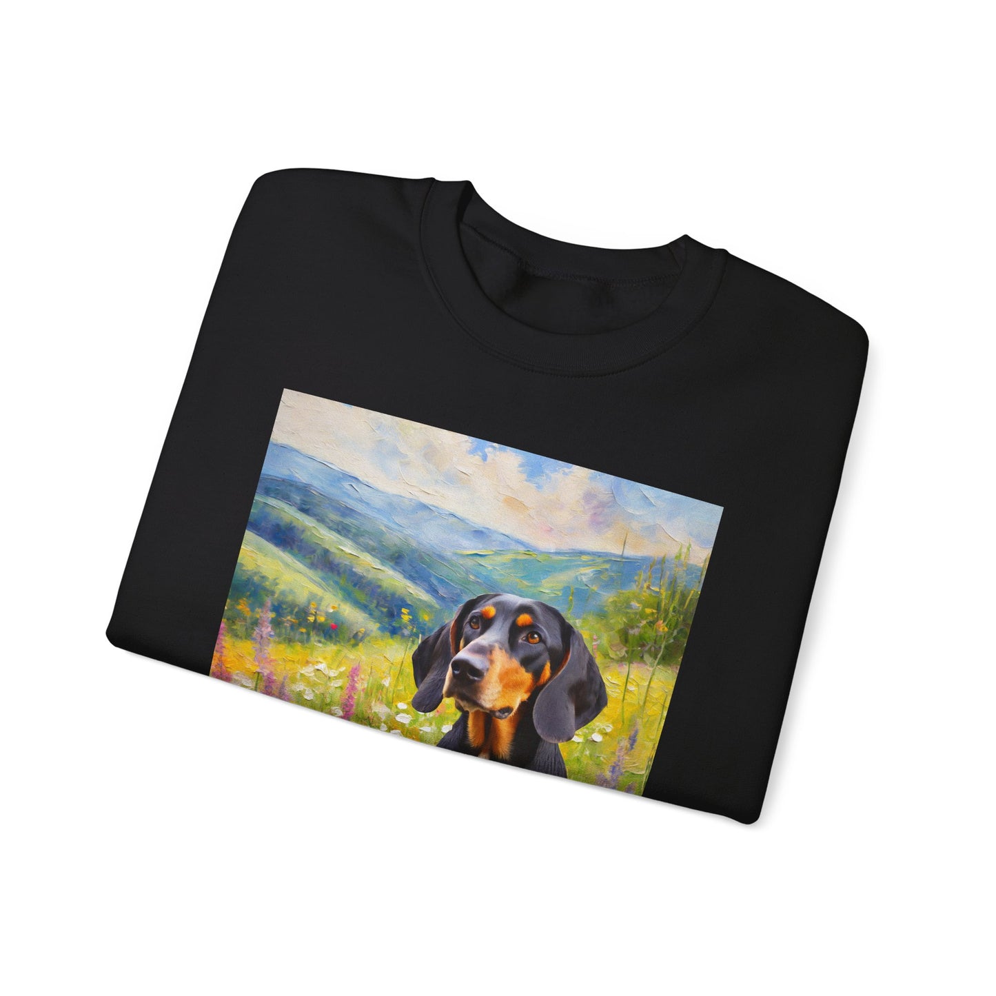Black & Tan Coonhound Unisex 50/50 Crewneck Sweatshirt