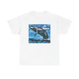 Elegant Humpback Whale Unisex Cotton T-Shirt