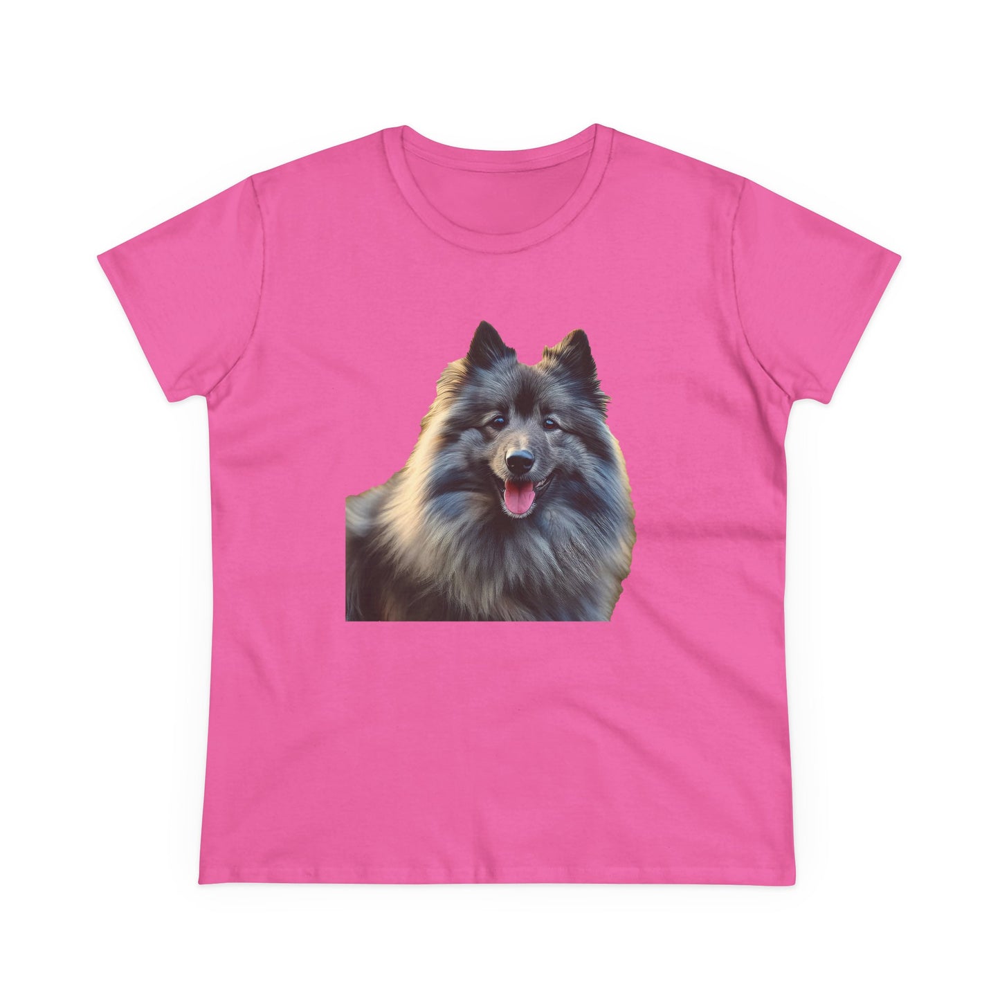 Keeshond Women's Midweight Cotton Tee