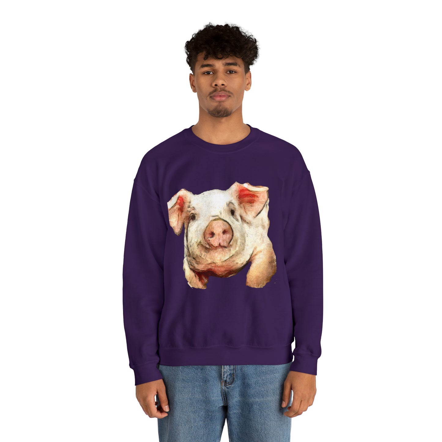 Pig 'Petunia' Unisex 50/50 Crewneck Sweatshirt