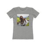 Irish Water Spaniel Women's Slim Fitted Ringspun Cotton Tee