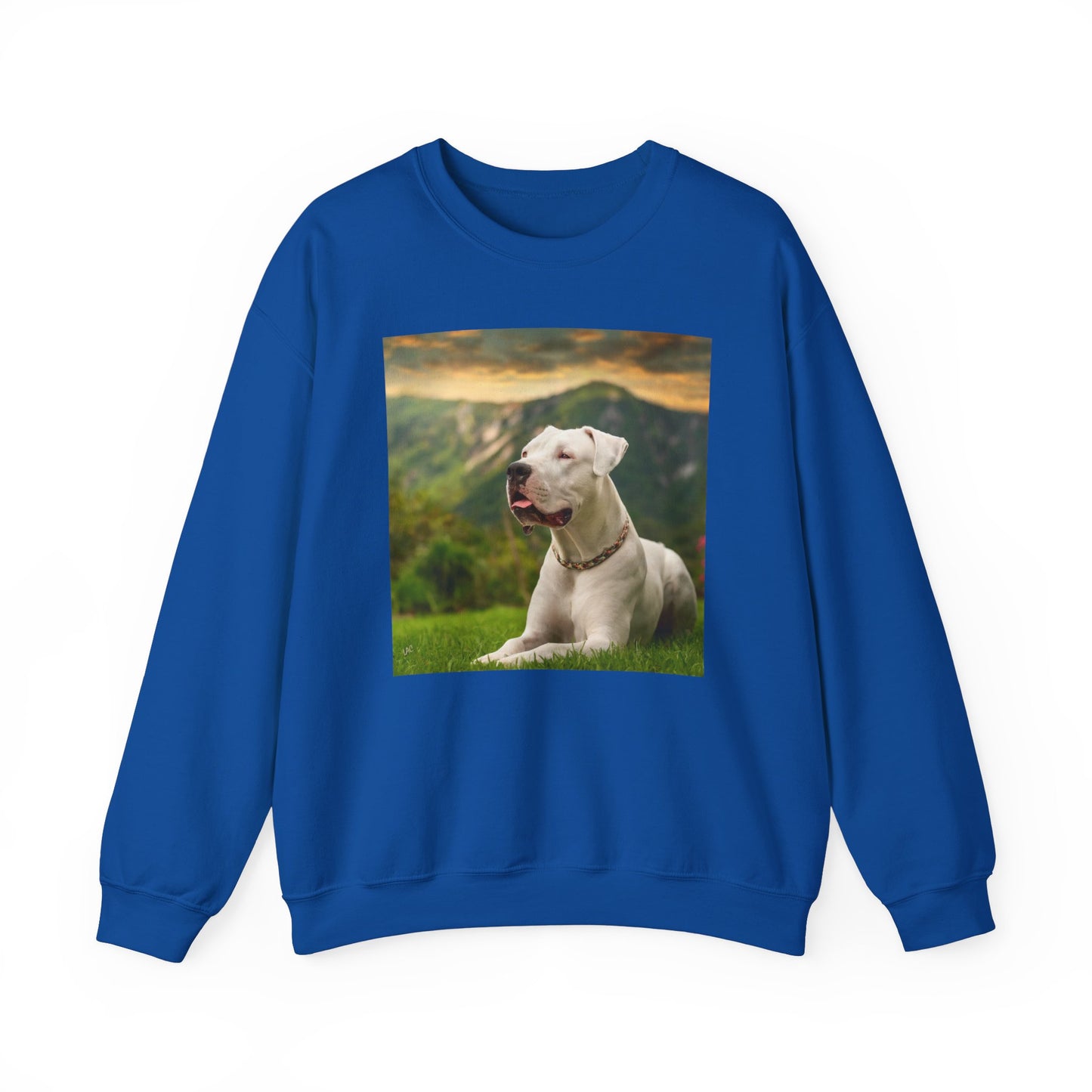 Dogo Argentino 50/50 Crewneck Sweatshirt