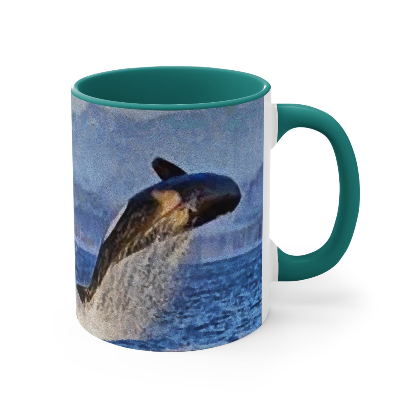 Whale - 'Leviathan' Accent Coffee Mug, 11oz