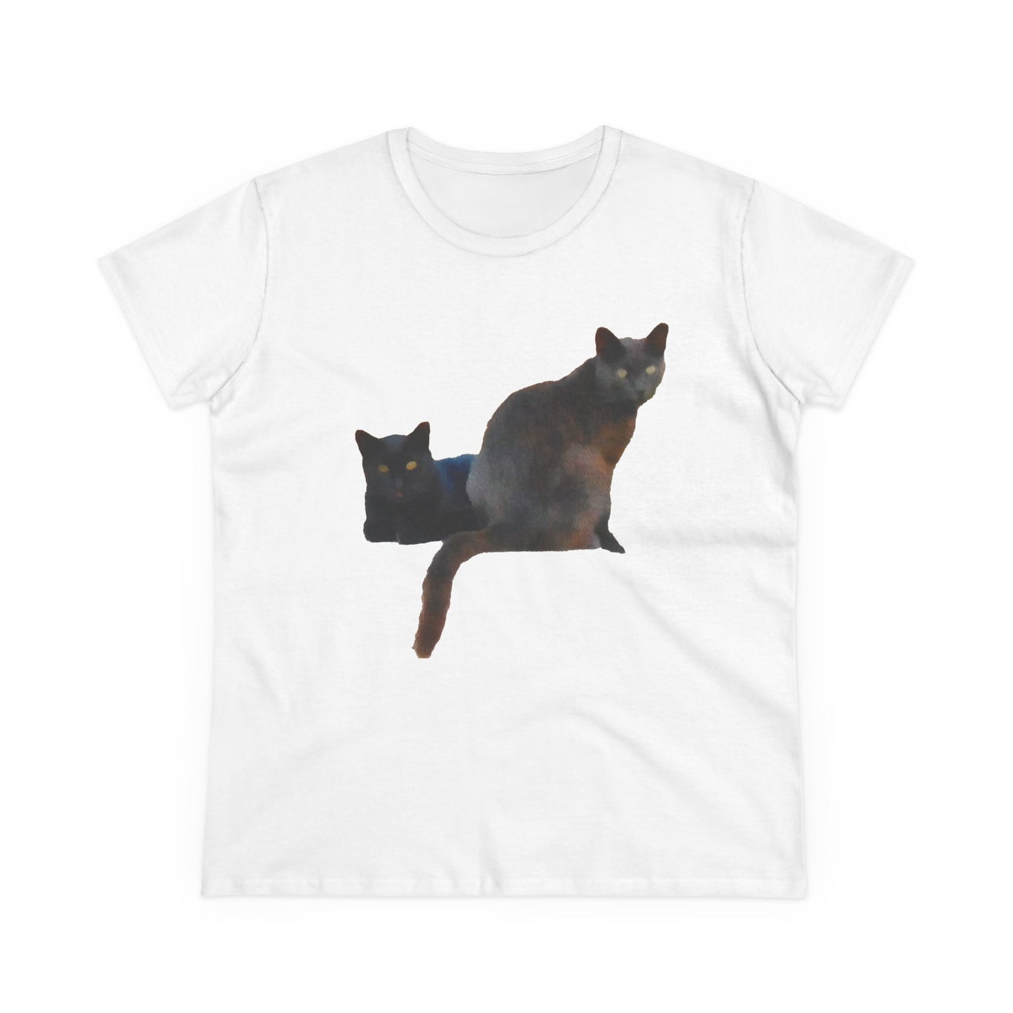 Cats of Greece 'Sifnos Sisters' Women's Midweight Cotton Tee