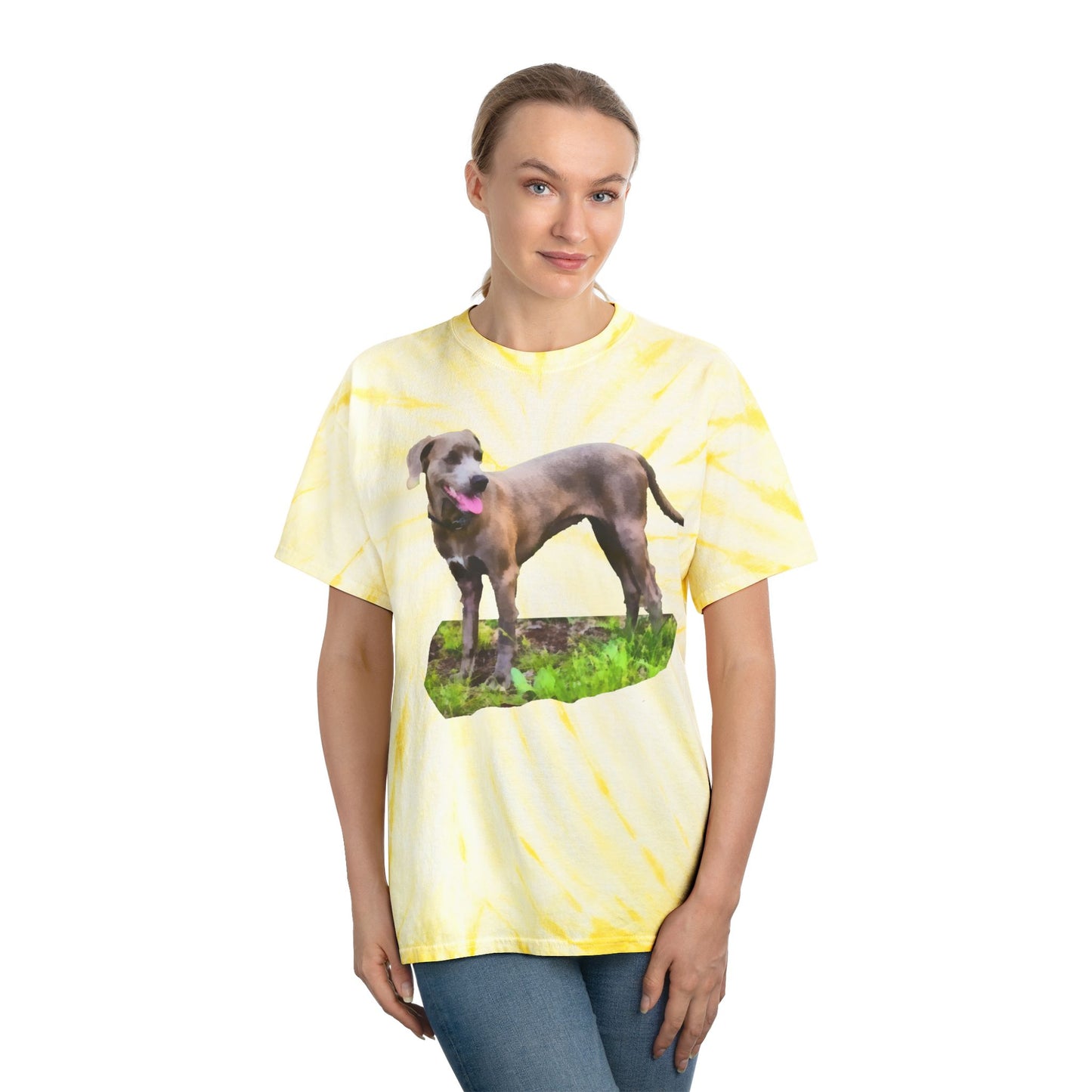 Blue Lacy Unisex Cotton Tie-Dye Tee, Cyclone