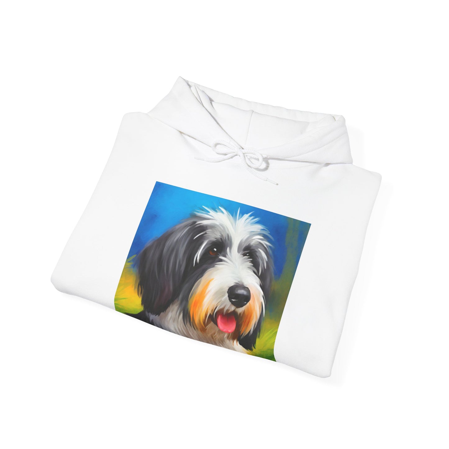 Polish Lowland Sheepdog Unisex 50/50 Hooded Sweatshirt
