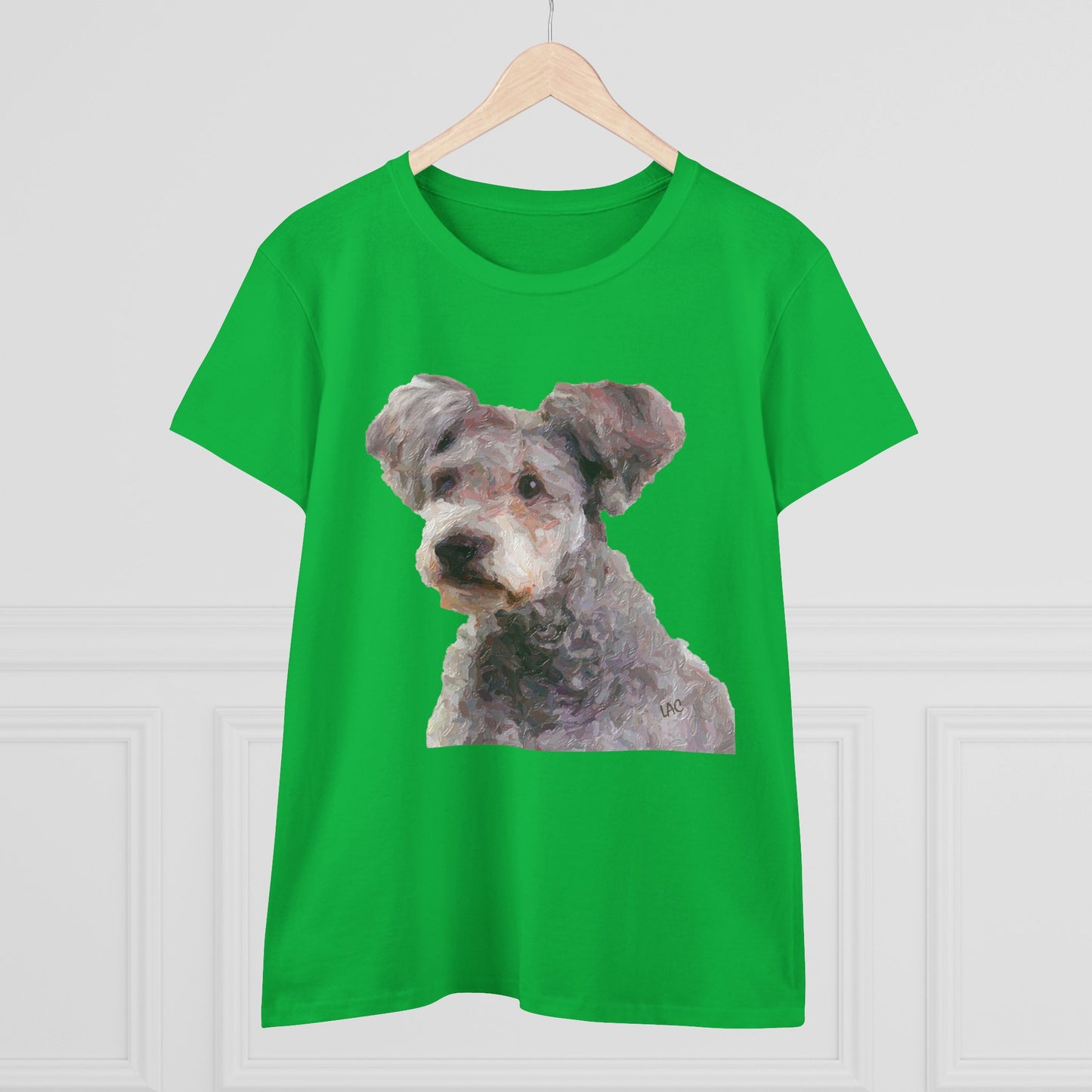Hungarian Pumi Women's Midweight Cotton Tee