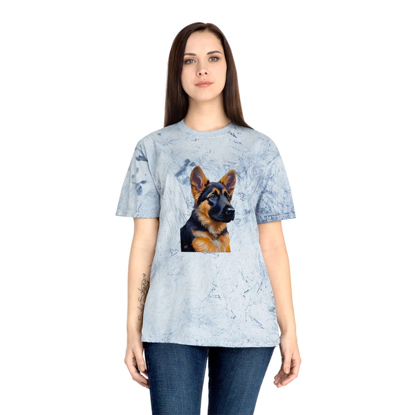 German Shepherd Puppy Unisex Color Blast T-Shirt