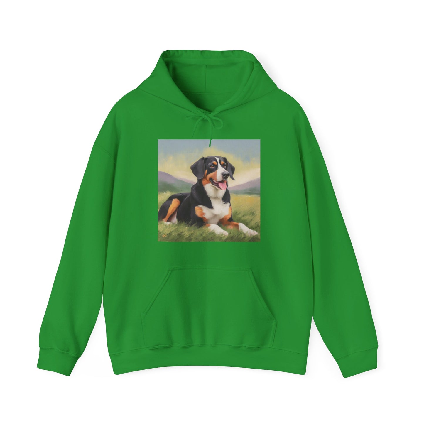 Entlebucher Mountain Dog 50/50 Hooded Sweatshirt