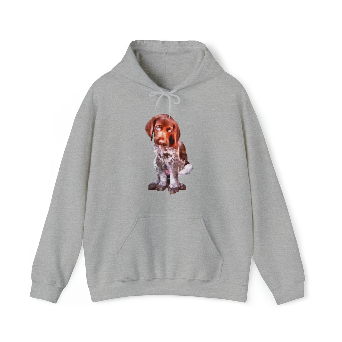 German Short-Hair Pointer 'Benny' Unisex 50/50 Hooded Sweatshirt