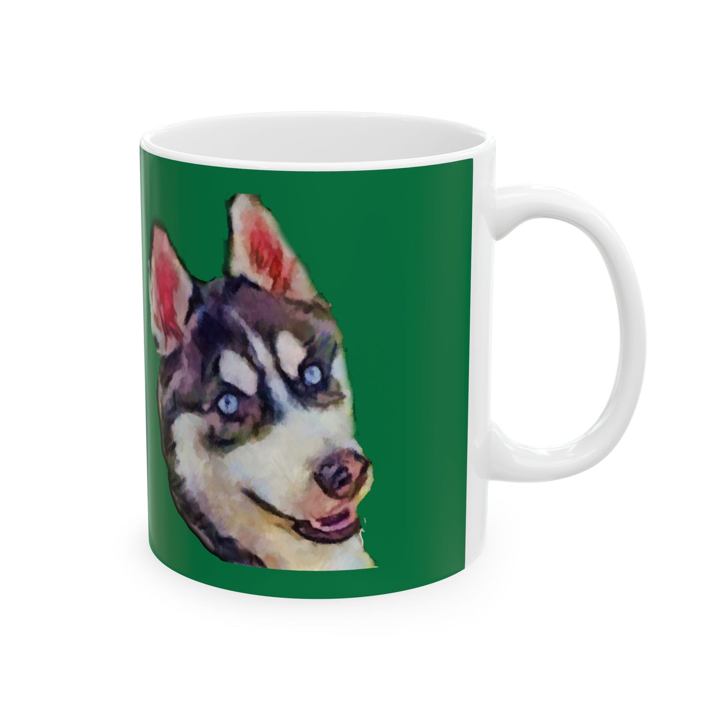 Siberian Husky 'Iditarod' Ceramic Mug 11oz