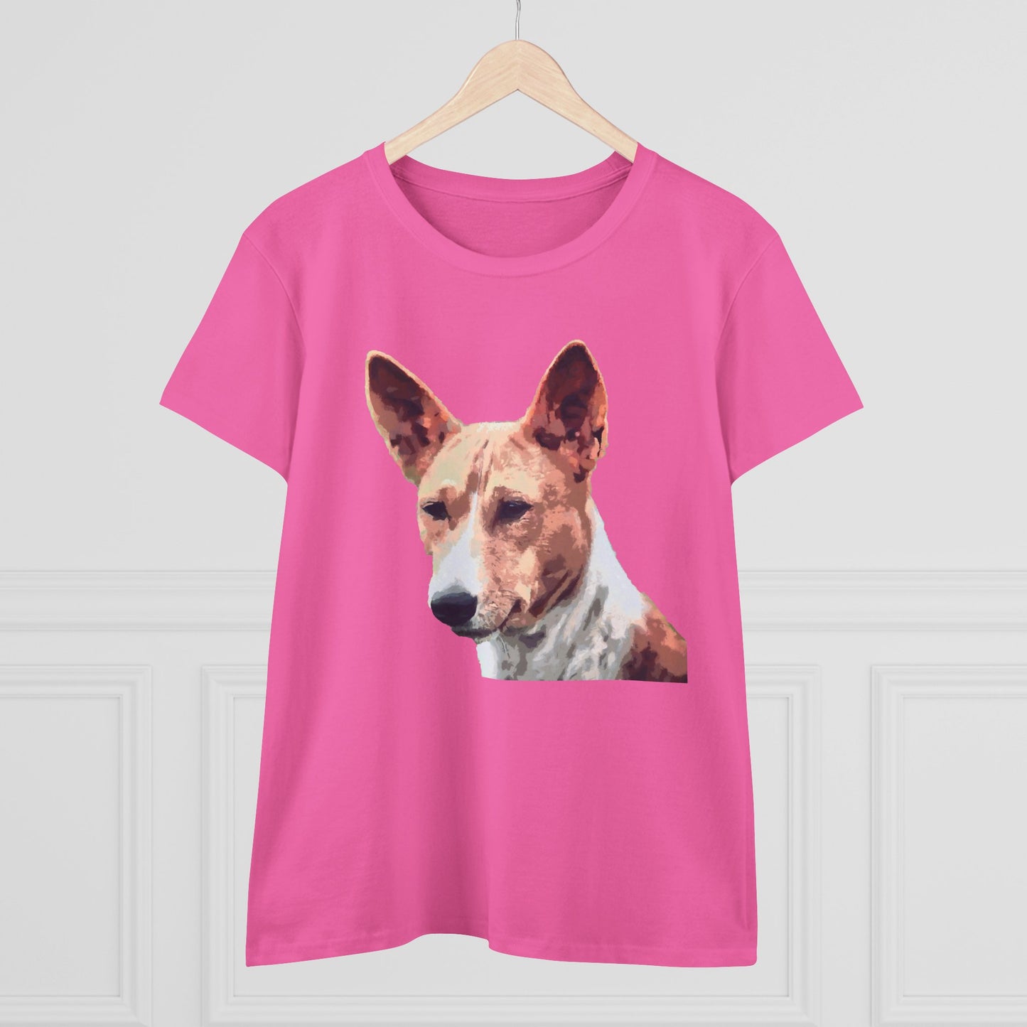 Basenji Women's Midweight Cotton Tee - A Whisper of Comfort