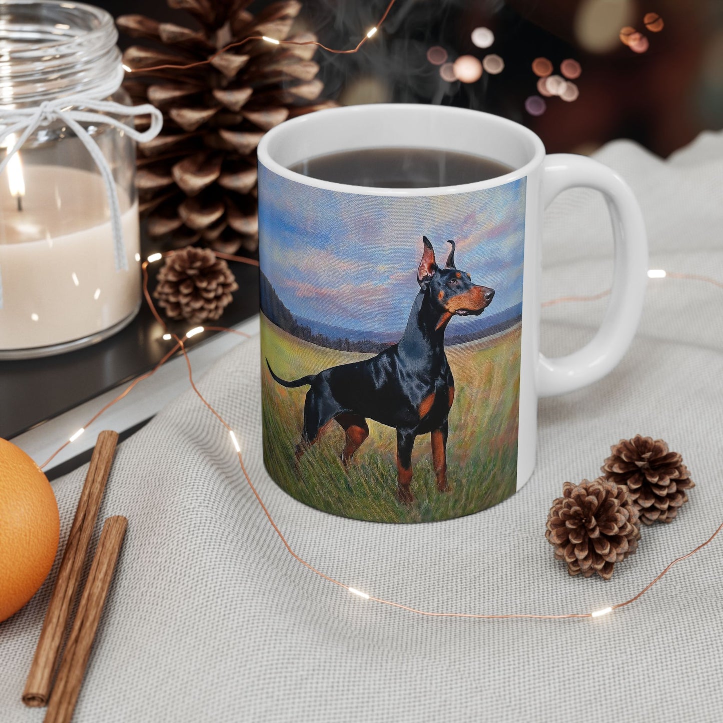 Doberman Pinscher #2 Ceramic Mug - 11oz & 15oz