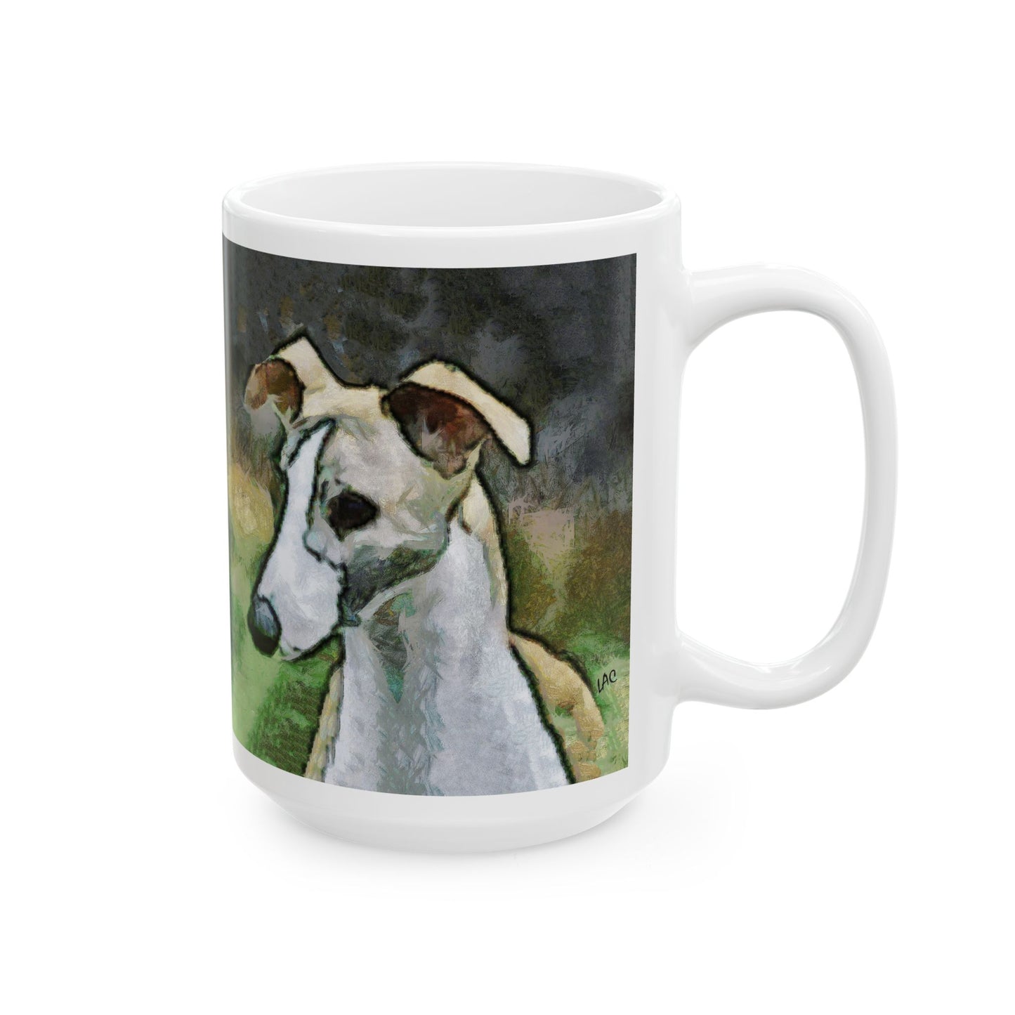 Whippet Ceramic Mug, 2 sizes