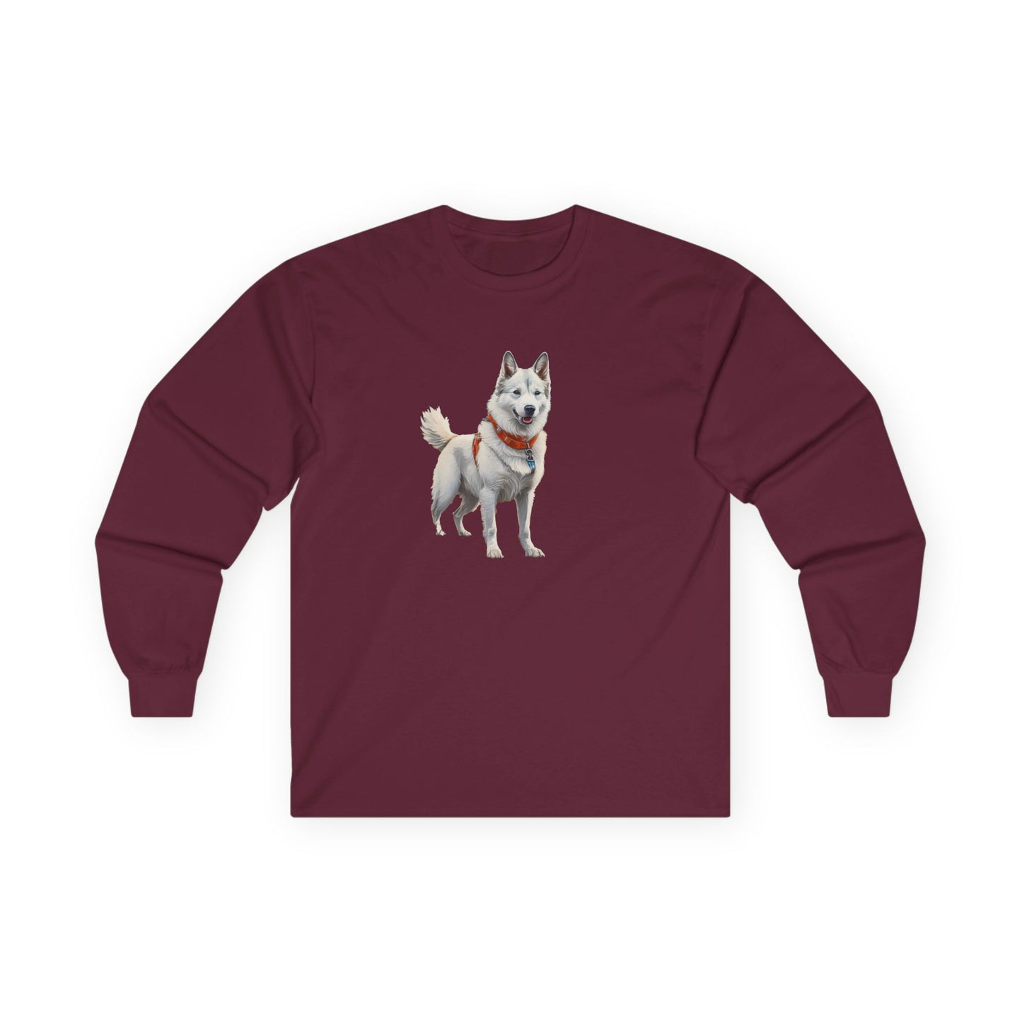 Yakutian Laika Unisex Classic Cotton Long Sleeve Tee