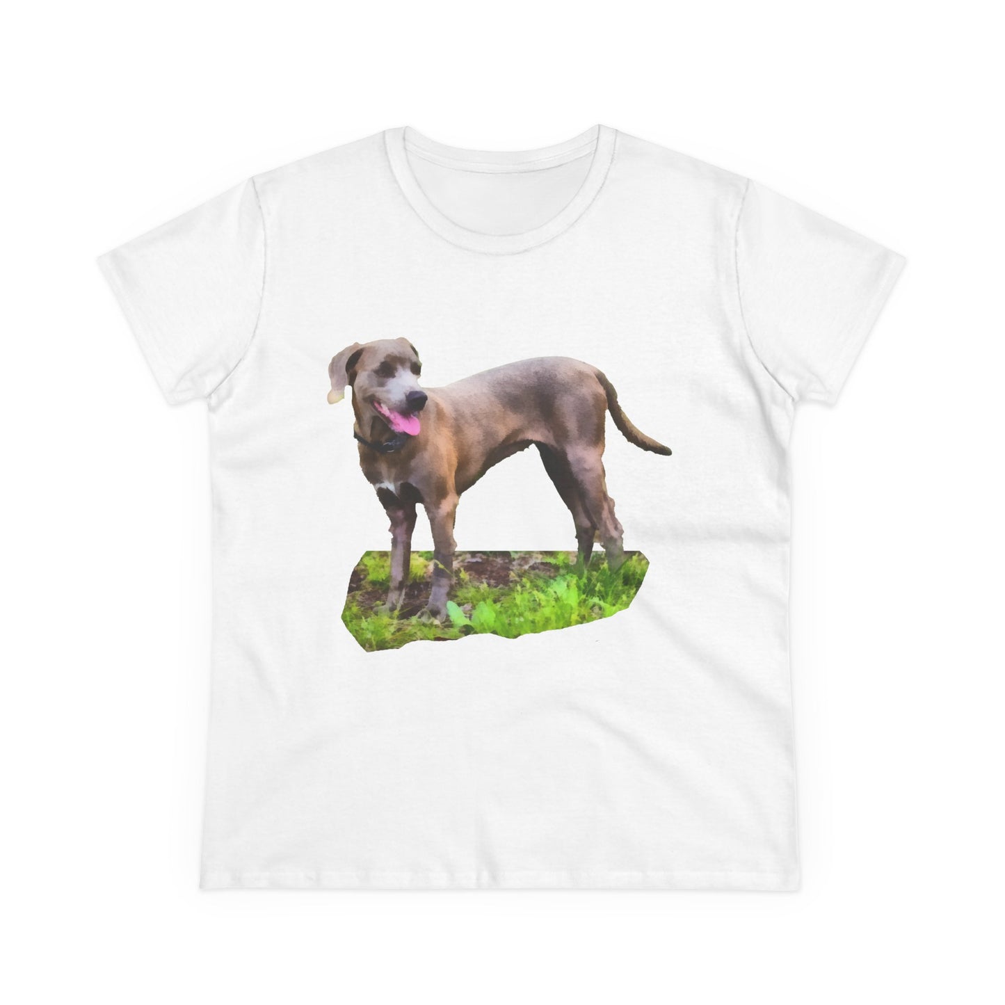 Blue Lacy Women's Midweight Cotton Tee