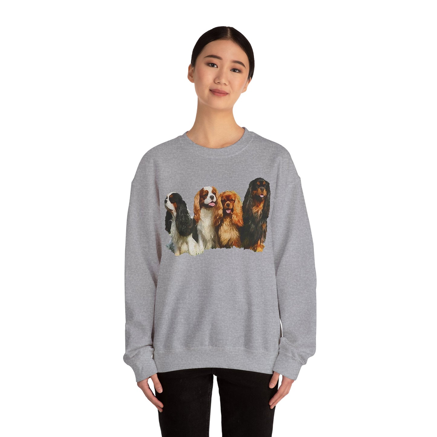 Cozy King Charles Spaniels 'Cavalier Club' Unisex Crewneck Sweatshirt