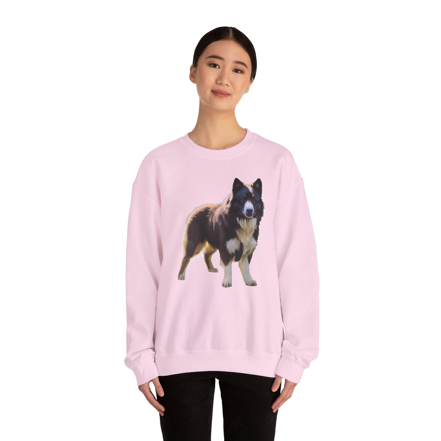 Karelian Bear Dog -- Unisex 50/50 Crewneck Sweatshirt