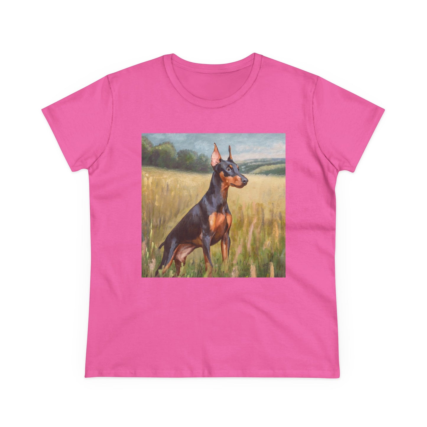 German Pinscher Women's Midweight Cotton Tee