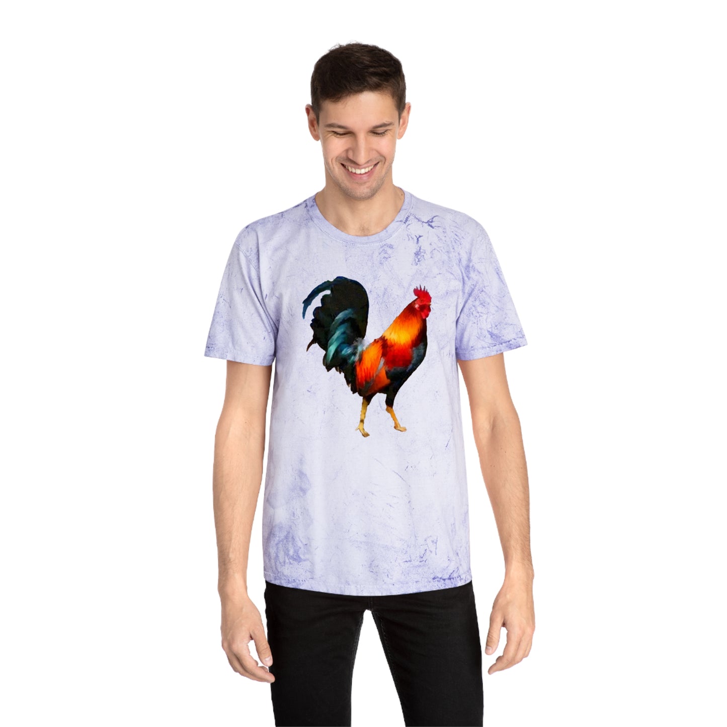 Rooster 'Silas' Unisex Cotton Color Blast T-Shirt