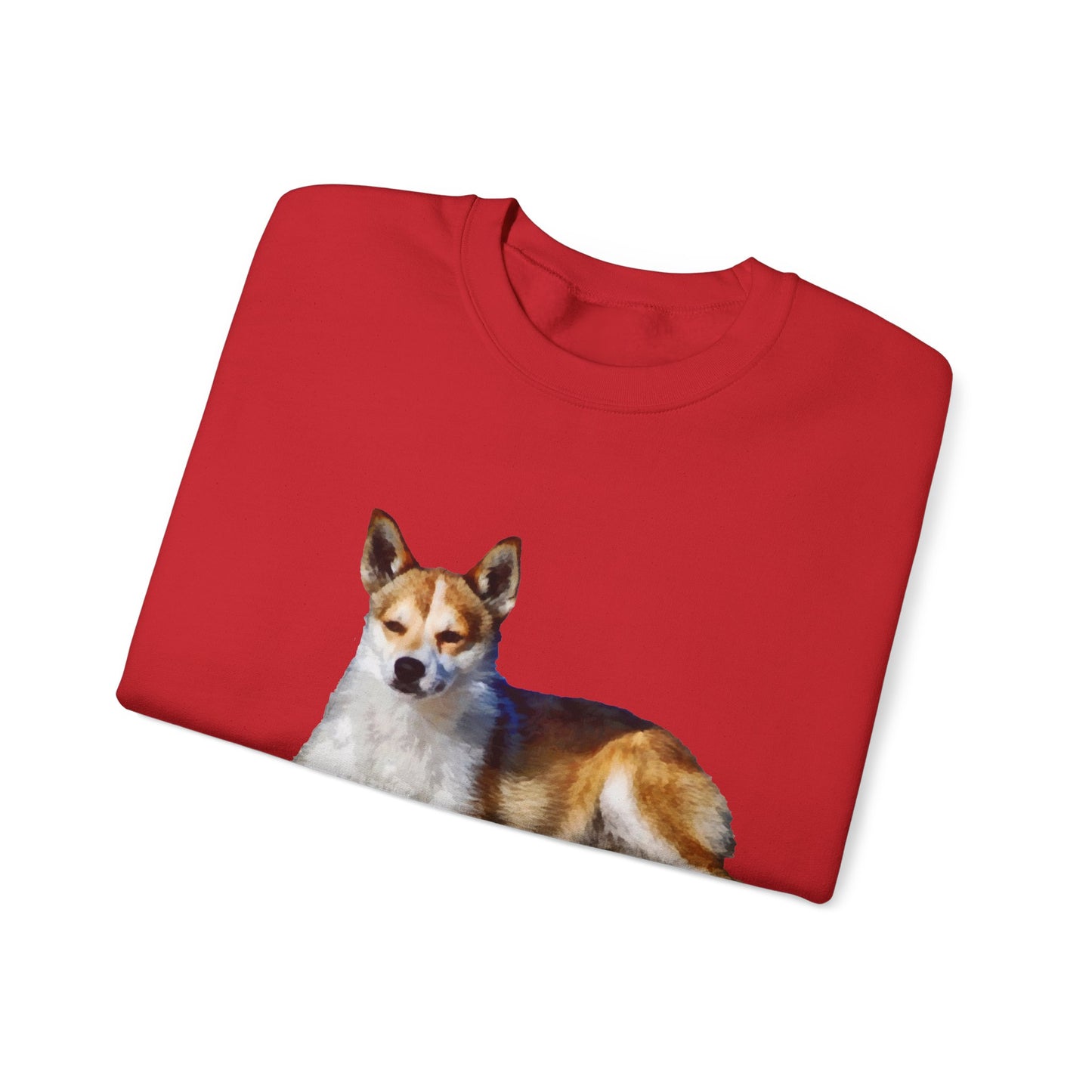 Norwegian Lundehund Unisex 50/50 Crewneck Sweatshirt by DoggyLips™