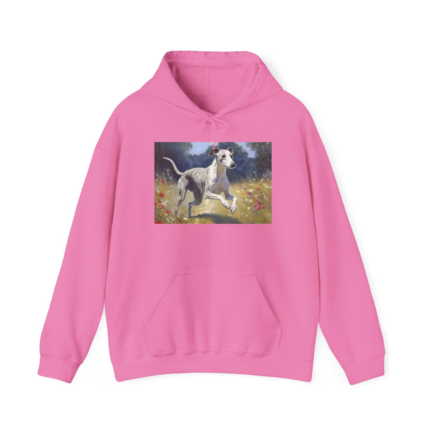 Whippet -- Unisex 50/50 Hooded Sweatshirt
