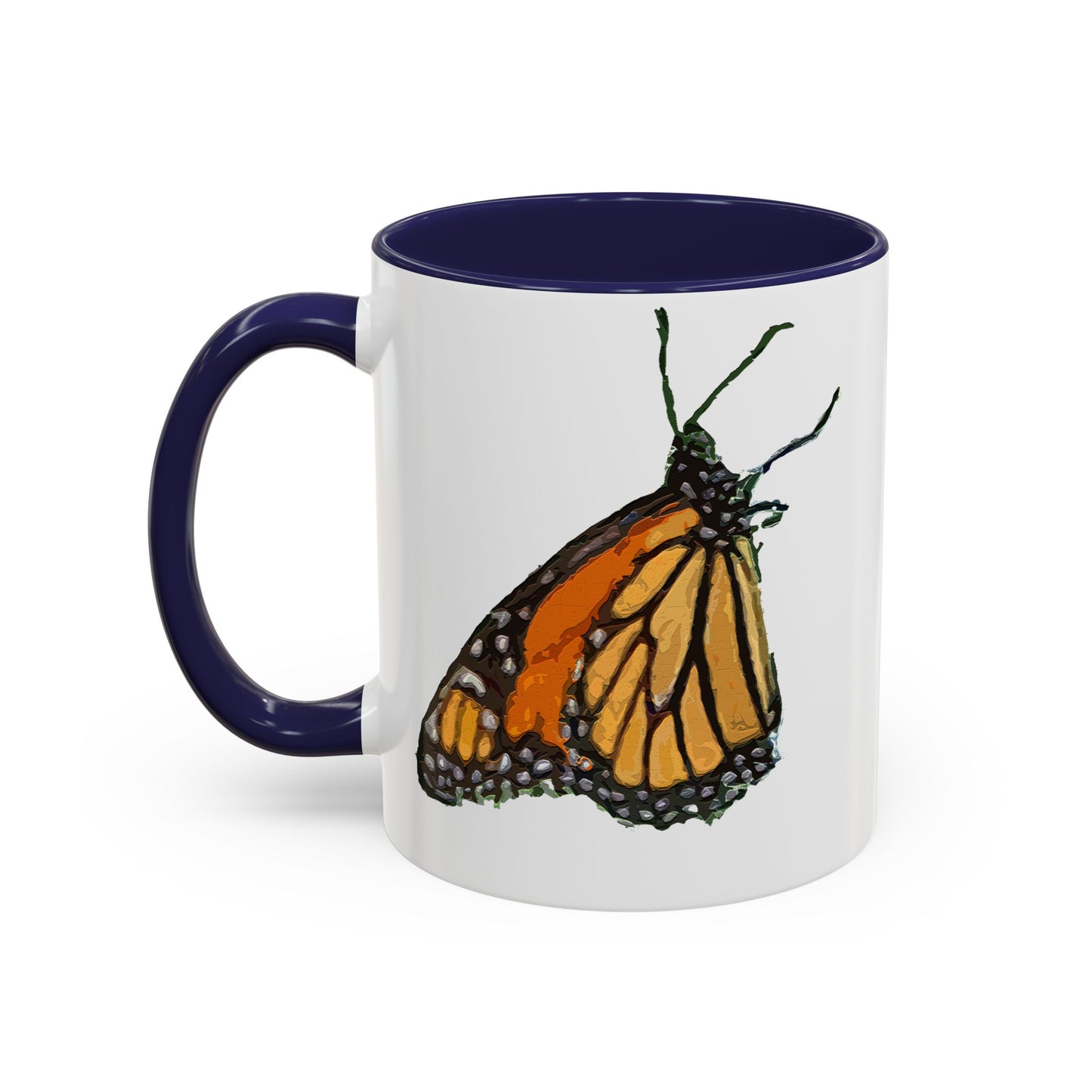 Monarch Butterfly Accent Coffee Mug, 11oz